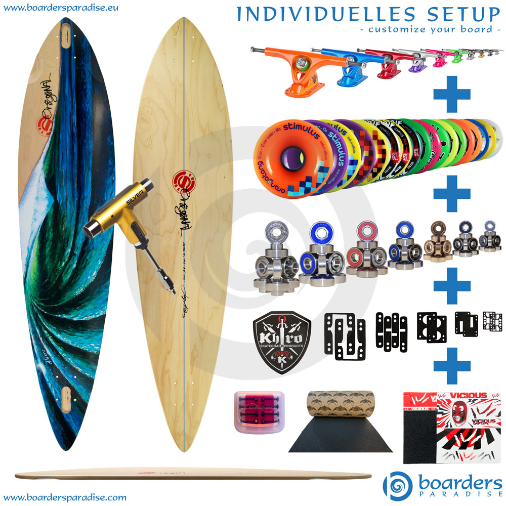 127¤ new ORIGINAL PINTAIL 40 Longboard Deck carver & cruiser